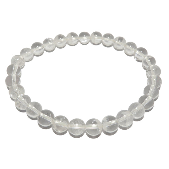 Clear Quartz, Rainbow Moonstone, Pearl Stretch Bracelet 6-8 mm – Clarity  Crystal Bar