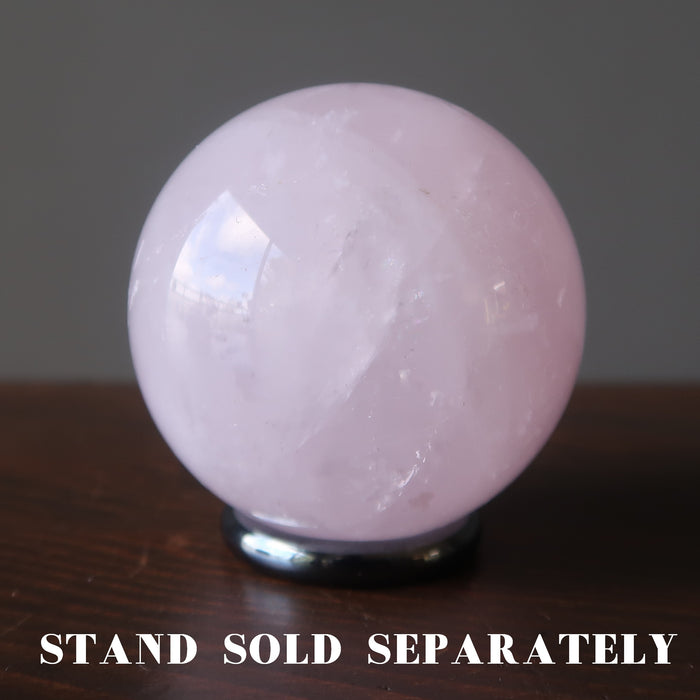 Rose Quartz Sphere Crystal Healing Ball 