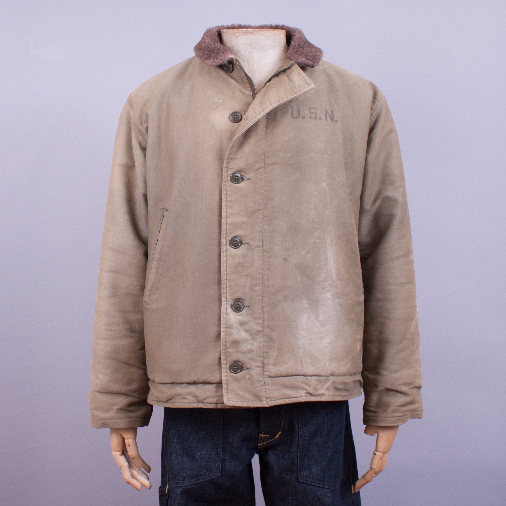 最新コレックション U.S. NAVY N-1 DECK JACKET 40 1940〜50年代 tdh