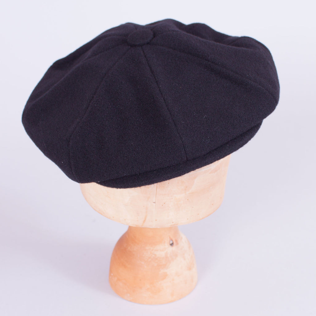 Newsboy Cap - Black Wool – J. Cosmo