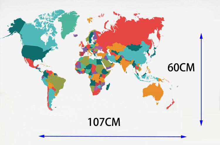 Colorful World Map