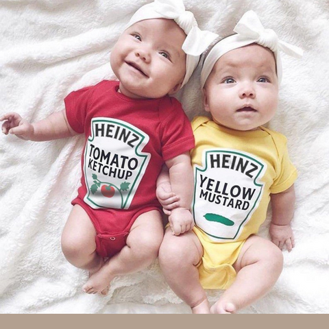 baby twin condiment costume