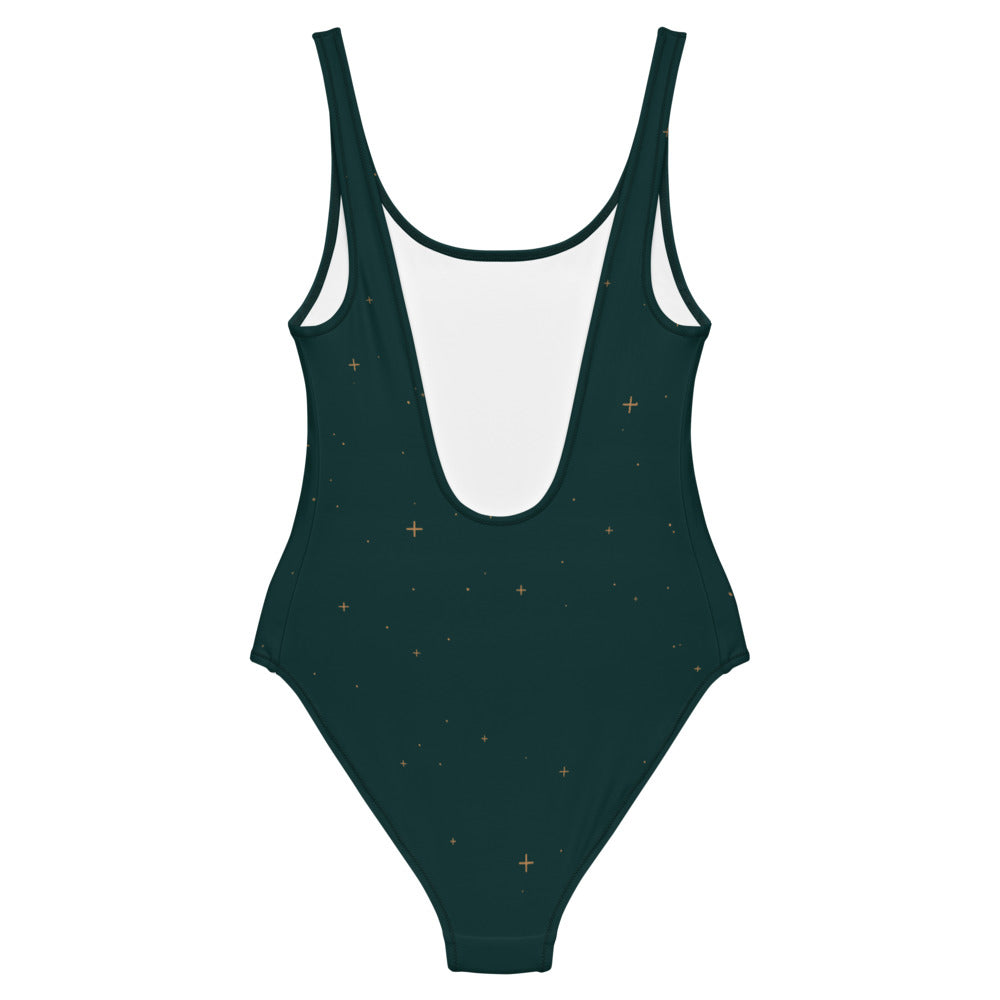 Wild Eyed Gemini Teal One-Piece Swimsuit