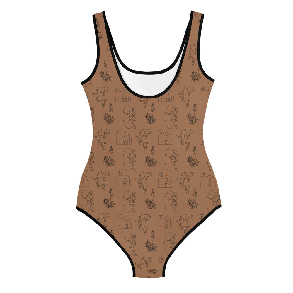 Dwellings of Goliad Youth Swimsuit