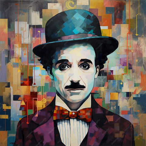 Cahrlie Chaplin wall art