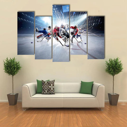 hockey-players-in-action-multi-panel-canvas-wall-art-5-pop-medium-gallery-wrap-tiaracle_5000x