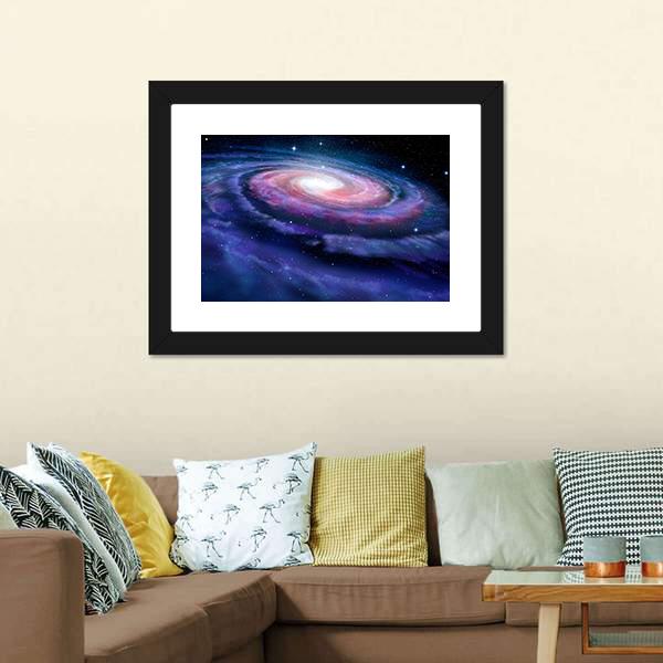 Milky Way Galaxy Canvas Wall Art - Tiaracle