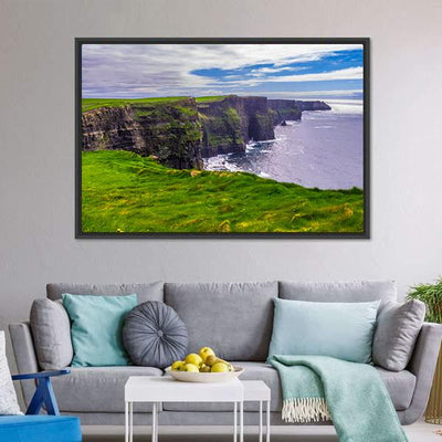 Atlantic Coast Ireland Canvas Wall Art - Tiaracle