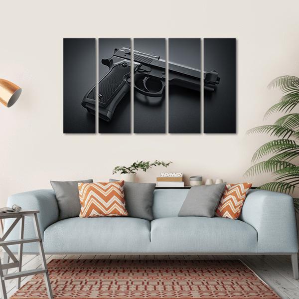 Automatic Gun Canvas Wall Art
