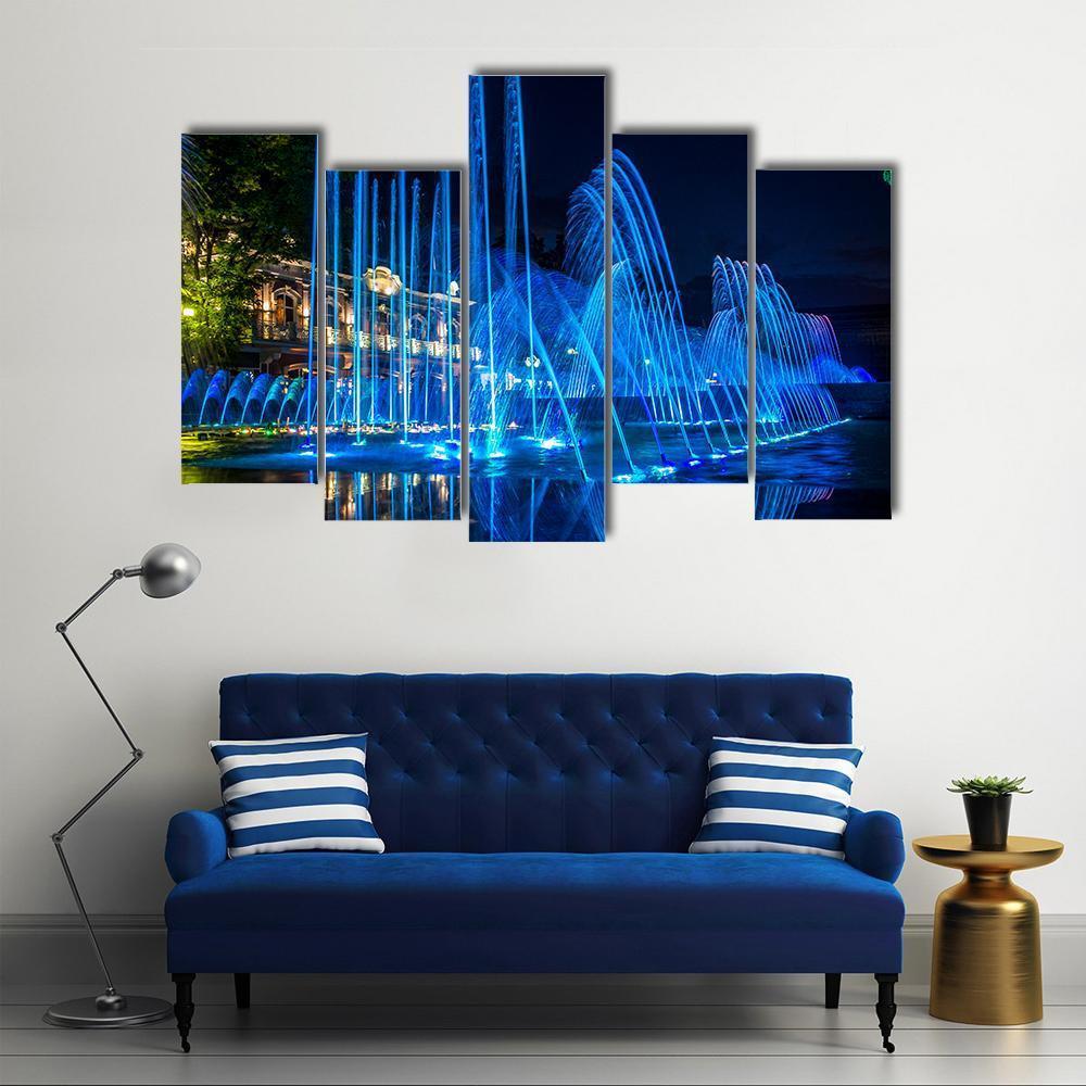 Fountains & Beautiful Scenery Canvas Wall Art - Tiaracle