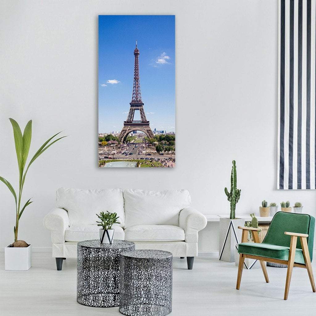 Eiffel Tower Vertical Canvas Wall Art - Tiaracle