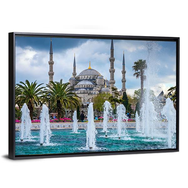 Fountains & Beautiful Scenery Canvas Wall Art - Tiaracle