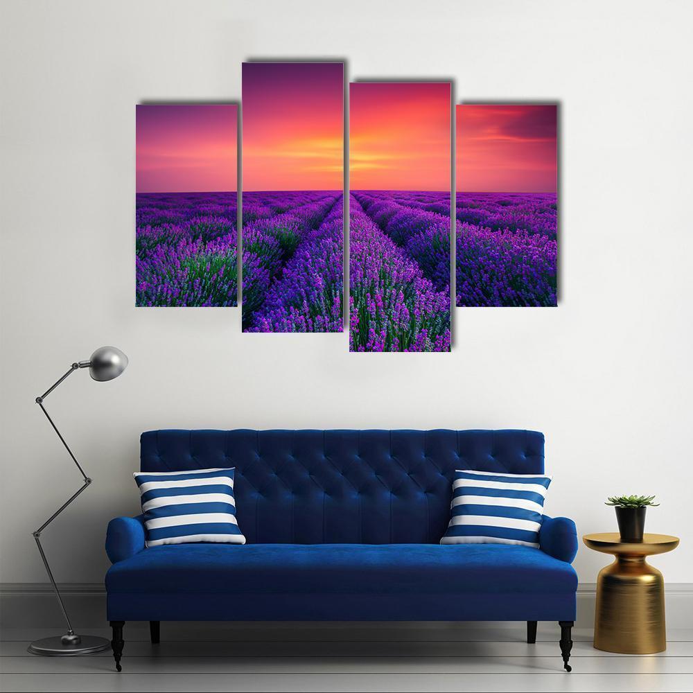 Beautiful Lavender Field Canvas Wall Art - Tiaracle