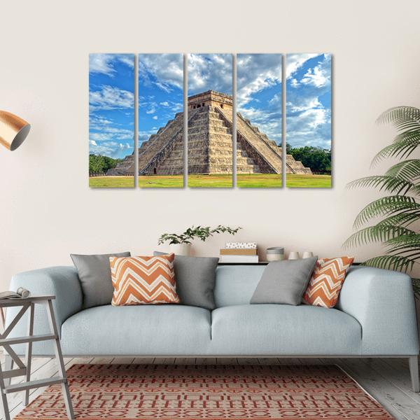 Mayan Pyramid Mexico Canvas Wall Art