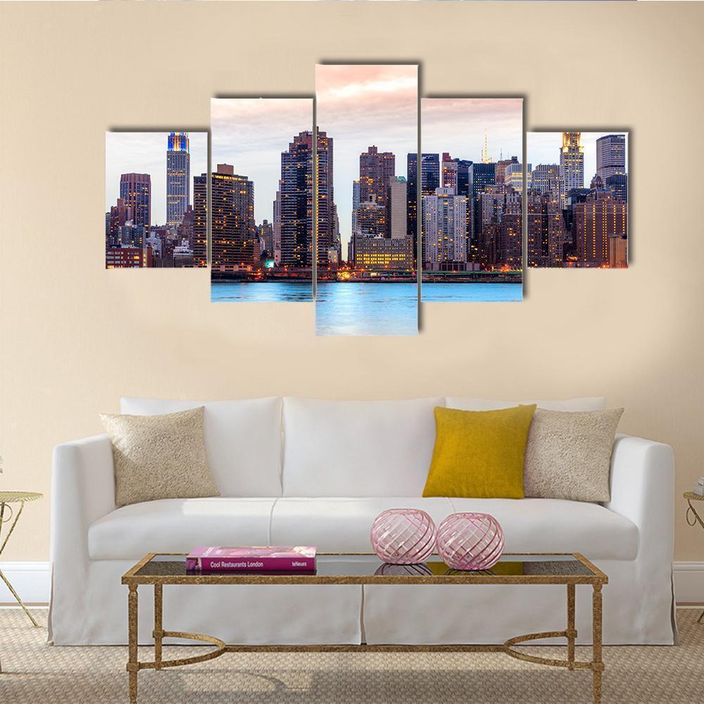 Midtown Manhattan Skyline Canvas Wall Art - Tiaracle