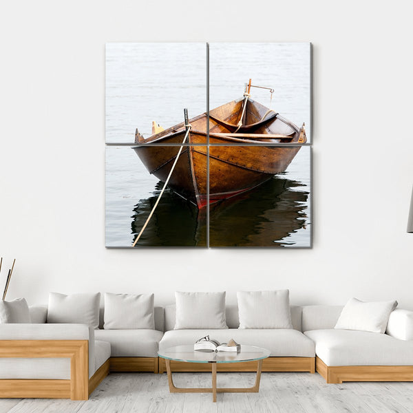 Wall Mural Small wooden boat