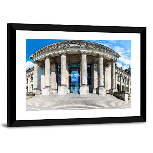 Reichstag Building In Berlin Canvas Wall Art - Tiaracle