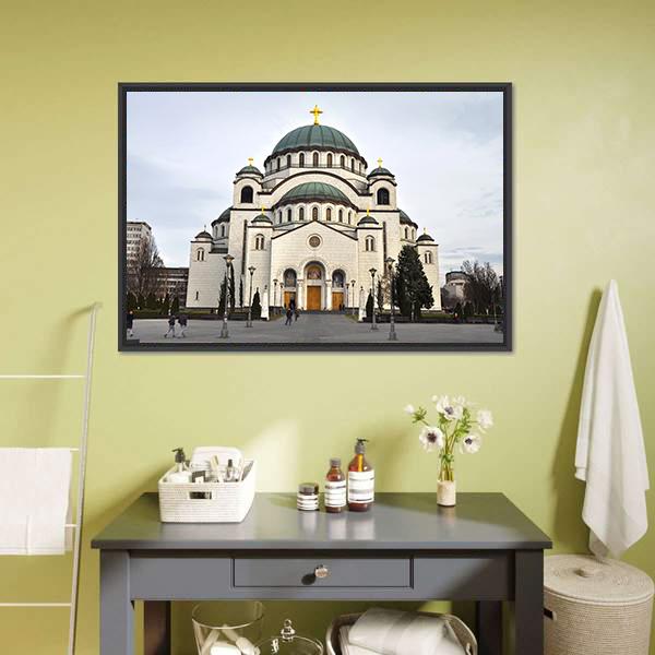 Saint Sava Church Canvas Wall Art - Tiaracle