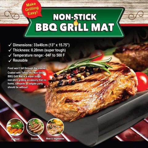 Nonstick Bbq Grill Mat 2pcs Indigo Temple