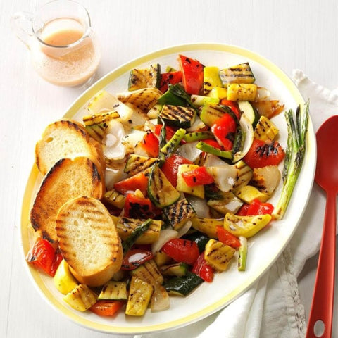 Grilled Veggies with Mustard Vinaigrette