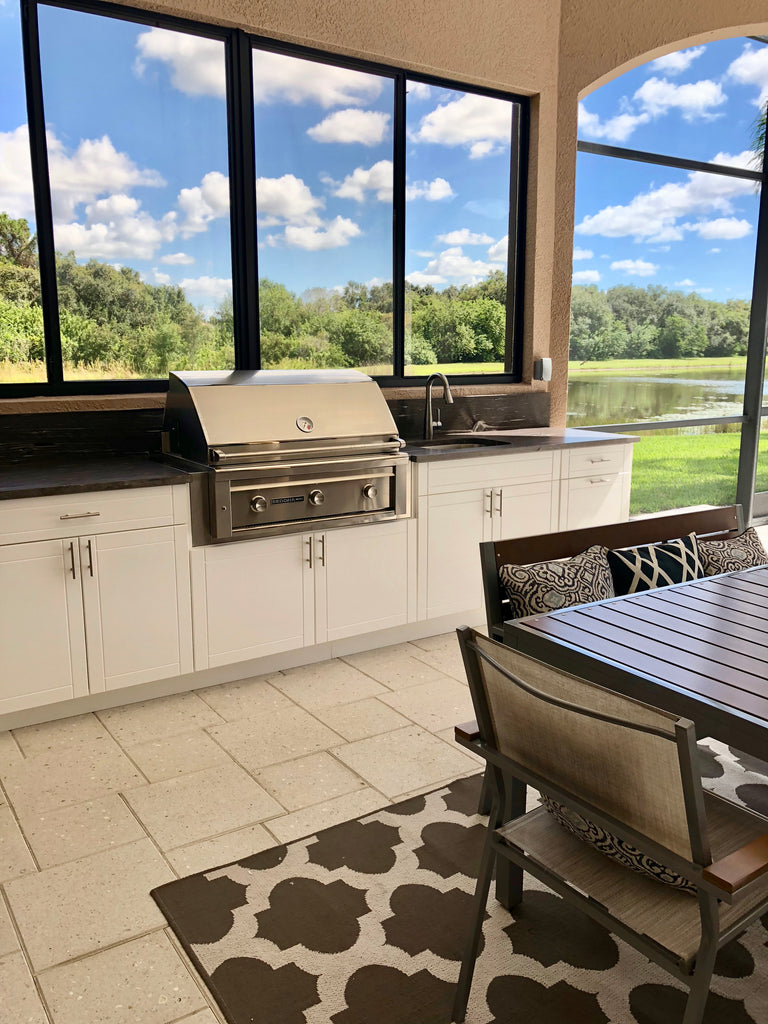 Outdoor kitchen view