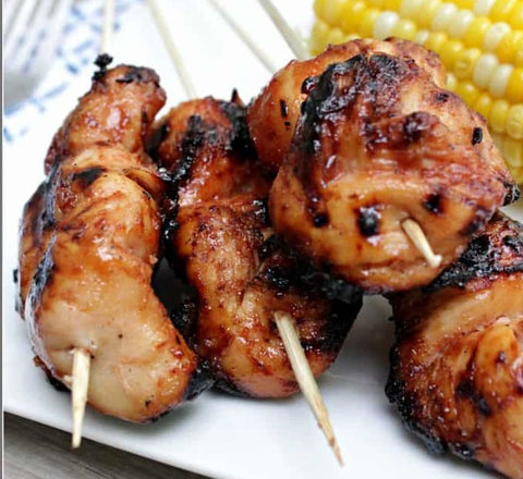 Maple Barbecue Chicken Kebabs