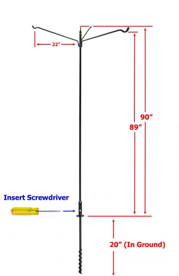 Fp5ter 5 Piece Feeder Pole Set 3 Extended Reach Arms Valley