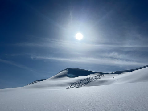 Perfectly bluebird day at White Cap