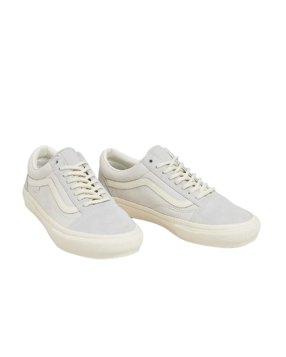VANS Women's Skate Old Skool Shoes Grey/Marshmallow