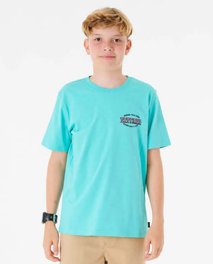 RIP CURL Boys Slasher T-Shirt Aqua - Freeride Boardshop