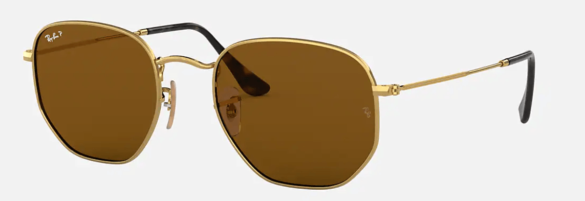 ray ban hexagonal polarized