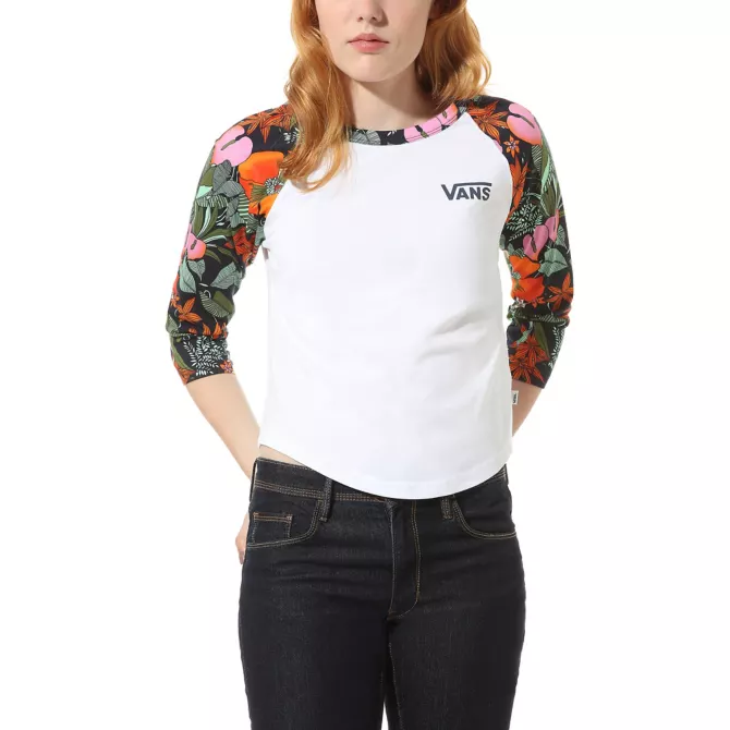 vans raglan t shirt women's