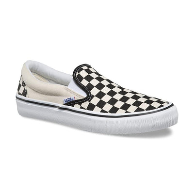 vans slip on checkerboard black and white