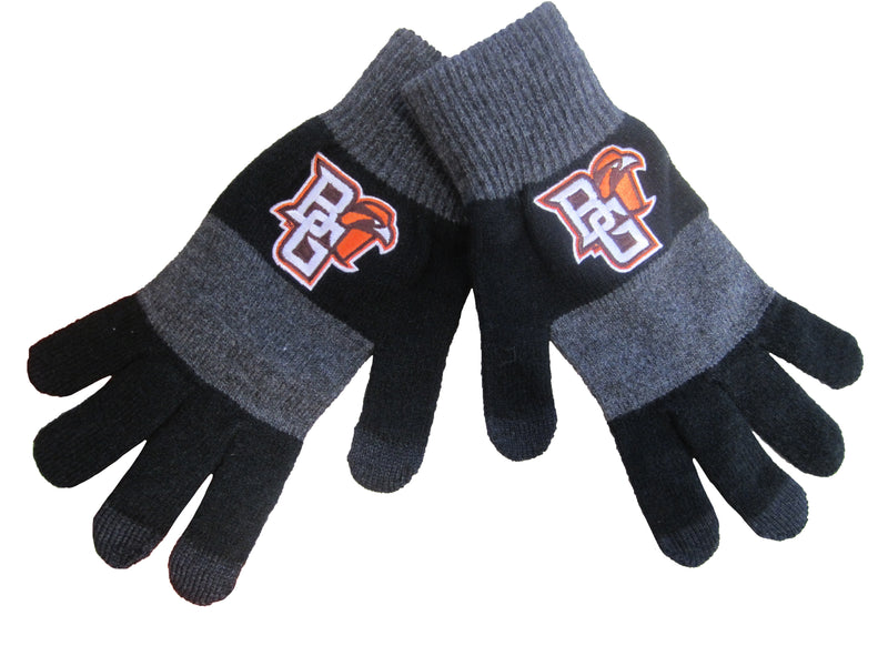 BGSU Black and Grey Smart-Touch Gloves