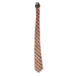 BGSU Brown and Orange Plaid Tie