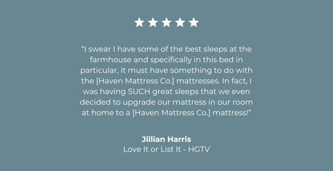 Why does Jillian Harris love her Haven Mattress so much? – Haven CANADA