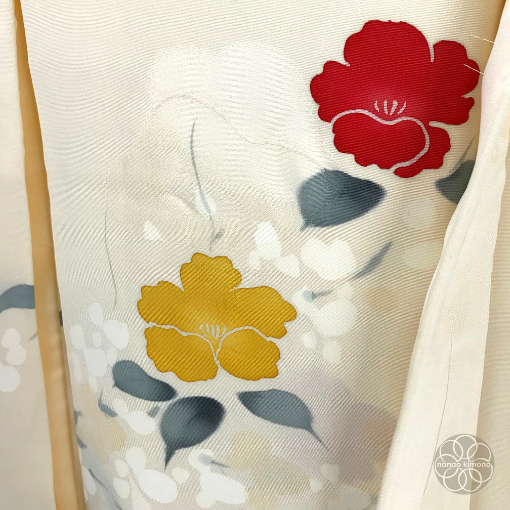 Vintage Haori Kimono Cream - Flower – nanao kimono