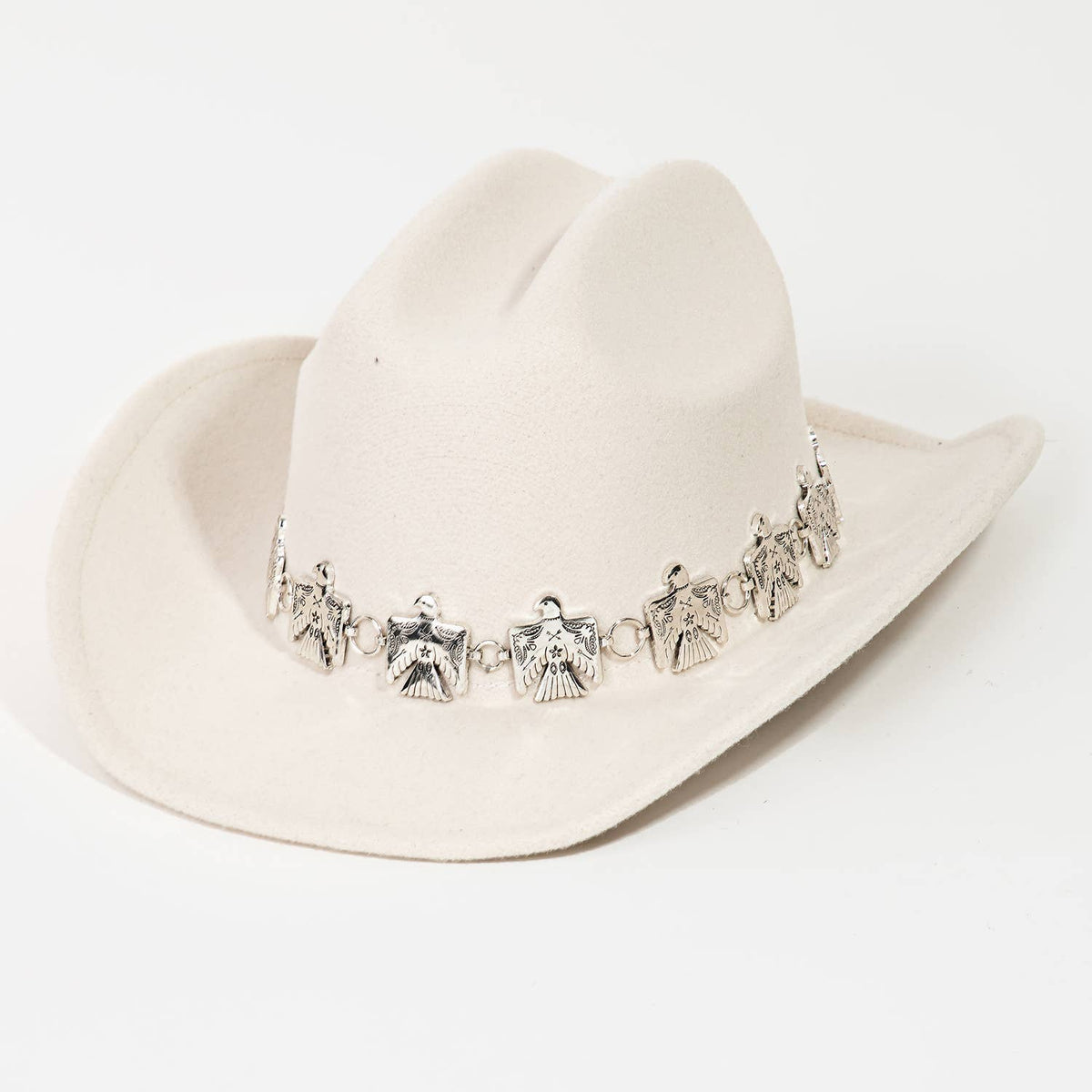 Gunsmoke Felt Cowboy Hat | Cattleman Western Hat Band Medium