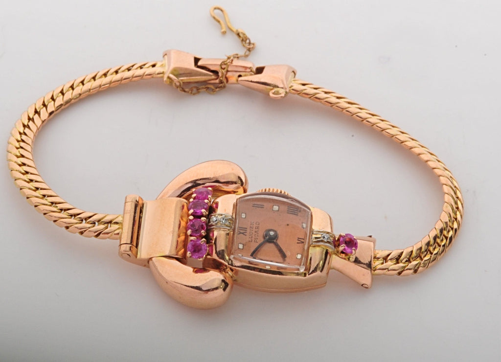 Rose Gold 1940's retro ladies watch 