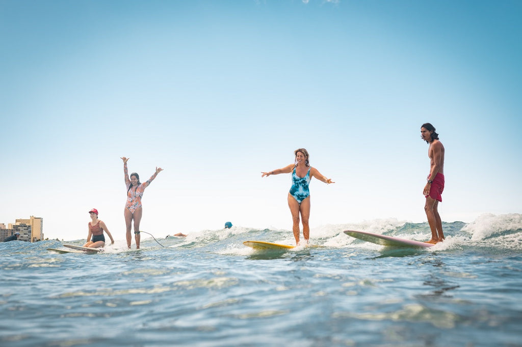 Party waves with friends photo by anson lam waikiki