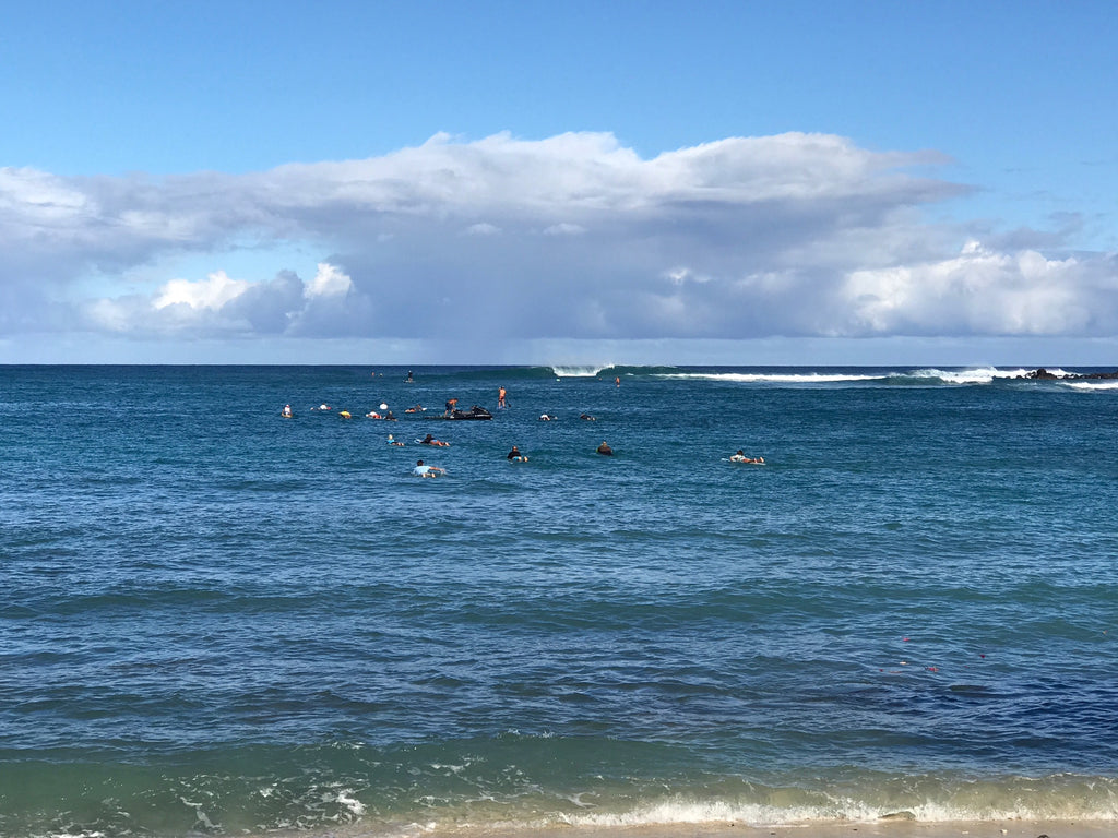 Sundot marine flags ohana captain Bob Russell paddleout memorial