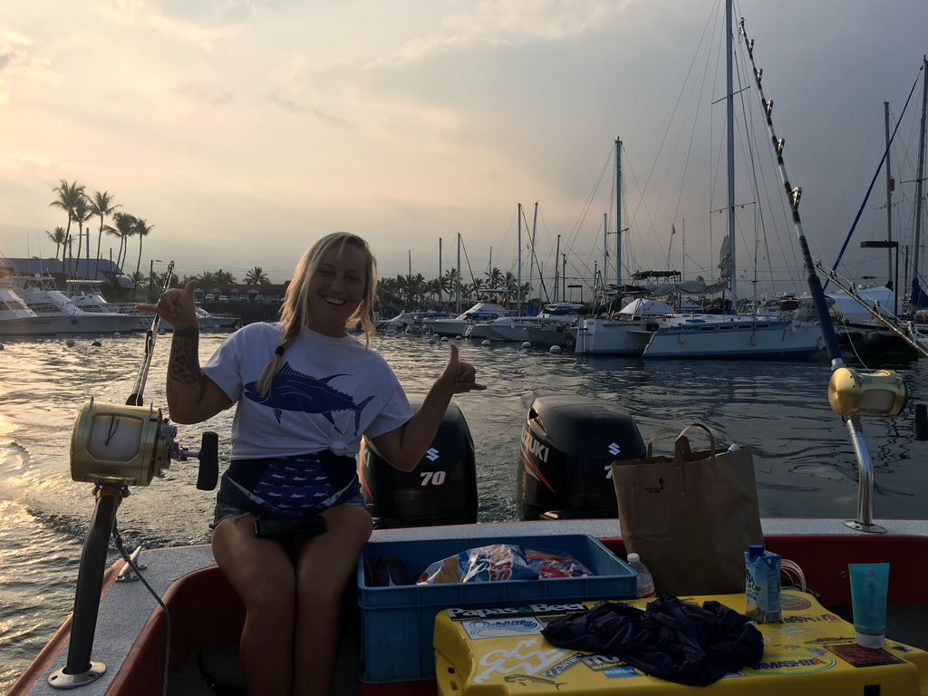 Leaving Honokohau Harbor Huggo's Wahine Tournament 2018