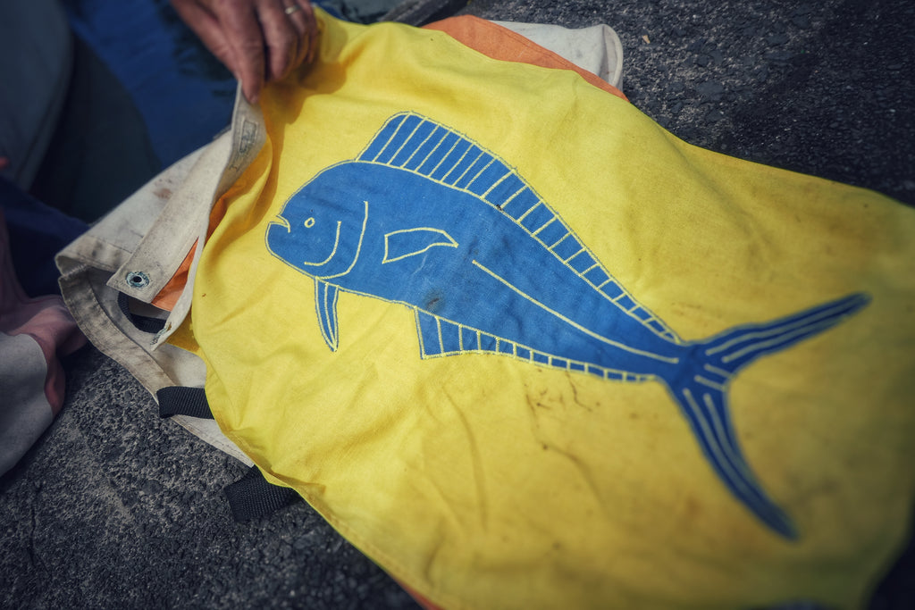 old sundot marine mahi mahi flag collectors bob duerr