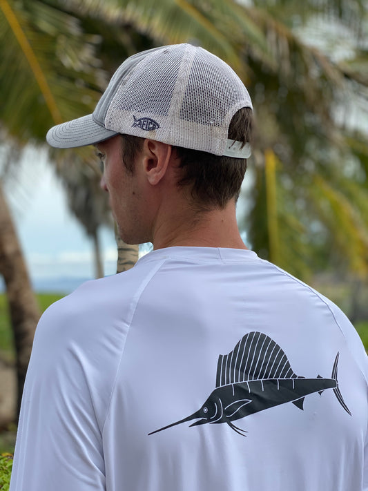 SALE - Men's Loose Fit Longsleeve Marlin 50 SPF Sun Shirt – Sundot