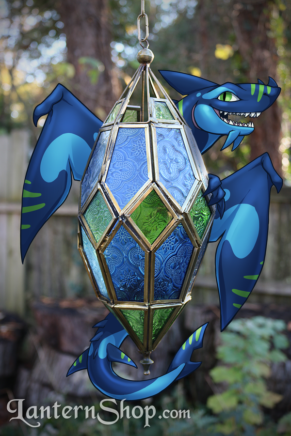 Dragon Egg Lantern - Aquamarine