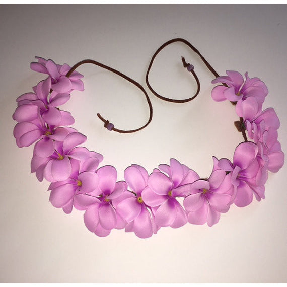 purple floral crown