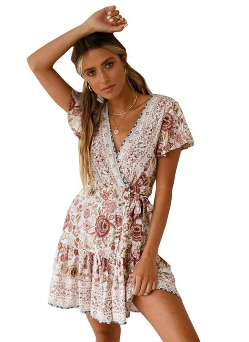 Floral Wrap Boho Dress – bitpix.io