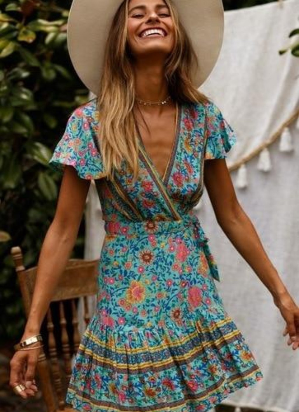 Floral Wrap Boho Dress – bitpix.io