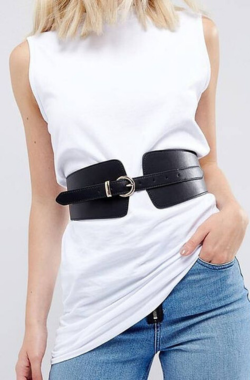 womens wide waist leather belt australia