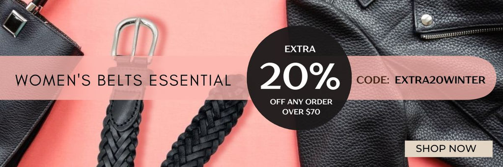 extra 20 off genuine leather belts for ladies